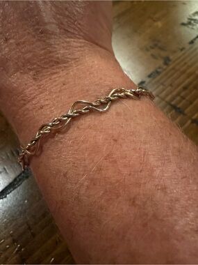 Ronaldo Twisted Link Gold & Silver Bracelet for Women